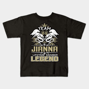 Jianna Name T Shirt -  Team Jianna Lifetime Member Legend Name Gift Item Tee Kids T-Shirt